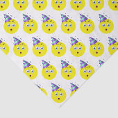 Verjaardag Emoji Patroon Tissuepapier (Detail)