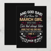 Verjaardag | En God zei dat er een marinemeisje zo Aankondiging (Voorkant / Achterkant)