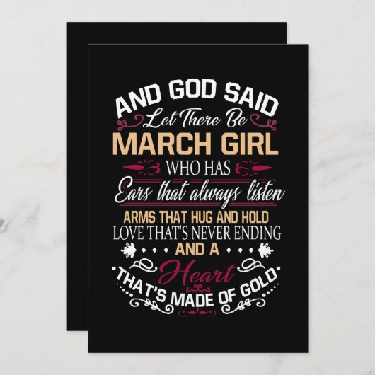 Verjaardag | En God zei dat er een marinemeisje zo Save The Date (Voorkant / Achterkant)