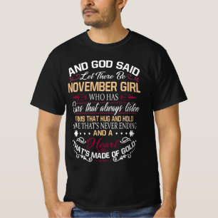 Verjaardag   En God zei dat er november een meisje T-shirt