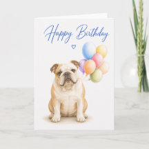 Verjaardag Engelse Bulldog