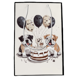 Verjaardag Engelse Bulldogs Medium Cadeauzakje