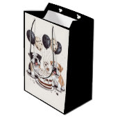 Verjaardag Engelse Bulldogs Medium Cadeauzakje (Achterkant Gekanteld)