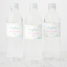 Verjaardag Eten en Drinken Label Set Waterfles Etiket