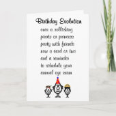 Verjaardag Evolutie Een Grappig Gelukkige Verjaard Kaart (Voorkant)