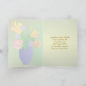 Verjaardag - Exotische bloemen in een vaas Kaart (Binnen)