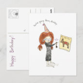 Verjaardag ezel Briefkaart (Voorkant / Achterkant)