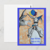 Verjaardag Ezel! Briefkaart (Voorkant / Achterkant)