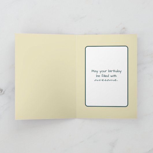 Verjaardag Fairy Girl Casting een spreuk op een zo Kaart (Binnen)