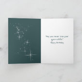 Verjaardag Fairy Girl Casting een spreuk op een zo Kaart (Binnen)