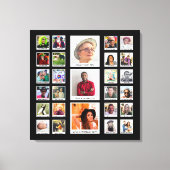 Verjaardag Familie Foto Collage Canvas Afdruk (Voorkant)