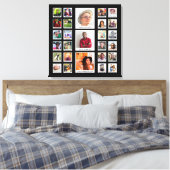 Verjaardag Familie Foto Collage Canvas Afdruk (Insitu (Slaapkamer))