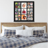 Verjaardag Familie Foto Collage Canvas Afdruk (Insitu (Slaapkamer))
