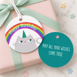 Verjaardag Favor Tag Cute Feest Bedankt Tag Bedankjes Labels