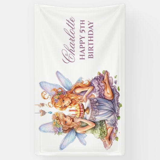 VERJAARDAG FEE Banner (Verticaal)