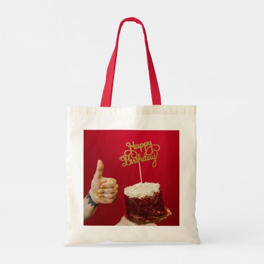 Verjaardag, Feest, Feest, Feest, Gelukkig Tote Bag (Achterkant)
