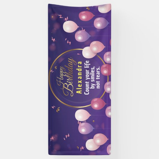 Verjaardag Feest Horizontale Banner (Verticaal)