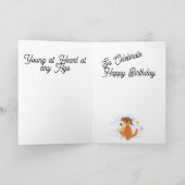 Verjaardag: Feest Tijd Kaart (Binnen)