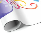 Verjaardag Feest Verpakkings Papier Kaars Ballonne (Rol Hoek)