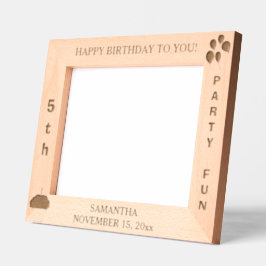 Verjaardag Feestballonnen Cupcake 10 x 8 Foto Gegraveerde Lijstjes