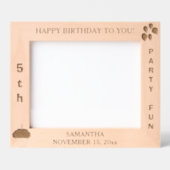 Verjaardag Feestballonnen Cupcake 10 x 8 Foto Gegraveerde Lijstjes (Voorkant)