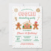 Verjaardag feestdag Cookie Decorting Party Kaart (Voorkant)