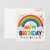 Verjaardag Felicitaties Kaarten  (Voorkant / Achterkant)
