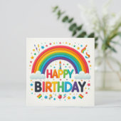 Verjaardag Felicitaties Kaarten  (Staand voorkant)