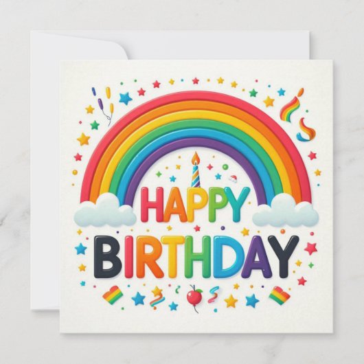 Verjaardag Felicitaties Kaarten  (Voorkant)