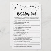 Verjaardag Feud spel met antwoorden (Voorkant / Achterkant)