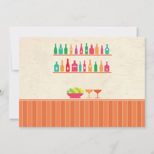 Verjaardag Fiesta Mexico Mexicaanse Party Bar Uitn Kaart (Achterkant)