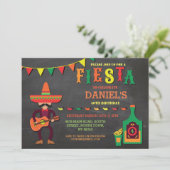 Verjaardag Fiesta Mexico Mexican Man Party Nodig u Kaart (Staand voorkant)