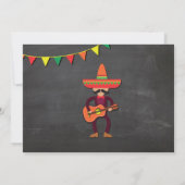 Verjaardag Fiesta Mexico Mexican Man Party Nodig u Kaart (Achterkant)