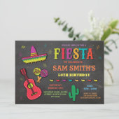 Verjaardag Fiesta Mexico Mexican Pet Party Nodig u Kaart (Staand voorkant)