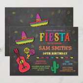 Verjaardag Fiesta Mexico Mexican Pet Party Nodig u Kaart (Voorkant / Achterkant)