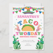 Verjaardag Fiesta, Taco Twosday, 2e verjaardag Kaart (Voorkant)