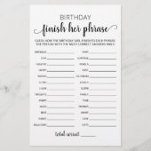 Verjaardag Finish Haar zinsnede Verjaardagsfeestsp (Voorkant)