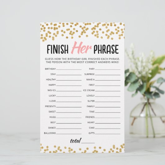 Verjaardag Finish Haar zinsnede Verjaardagsfeestsp (Staand voorkant)