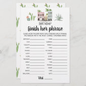 Verjaardag Finish Haar zinsnede Verjaardagsfeestsp (Voorkant / Achterkant)