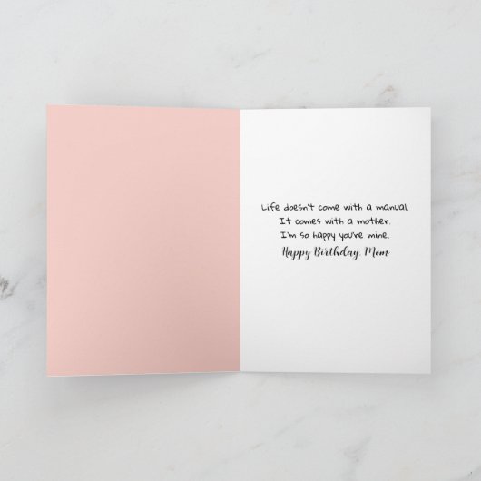 Verjaardag Flamingo Moeder en Kuiken Kaart (Binnen)