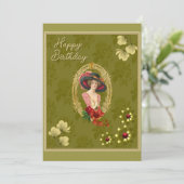  verjaardag flat Kaart (Staand voorkant)