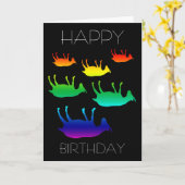 Verjaardag flauwvallende geiten kaart (Gele Bloem)