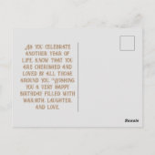 Verjaardag Florale Schoonheden 48 Briefkaart (Achterkant)