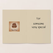 Verjaardag folie Kaart (Binnen)