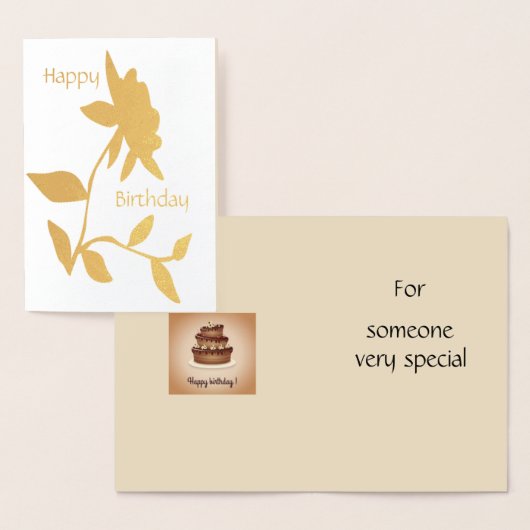 Verjaardag folie Kaart (Display)