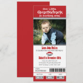 Verjaardag Football ticket Kaart (Voorkant / Achterkant)