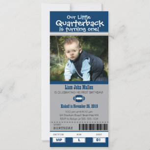 Verjaardag Football ticket Kaart