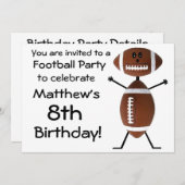 Verjaardag Football Uitnodiging (Voorkant / Achterkant)