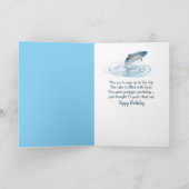 Verjaardag Forel Vis In Springen Uit Het Water Kaart (Binnen)