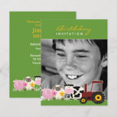 Verjaardag Foto Boerderij Kaart (Voorkant / Achterkant)